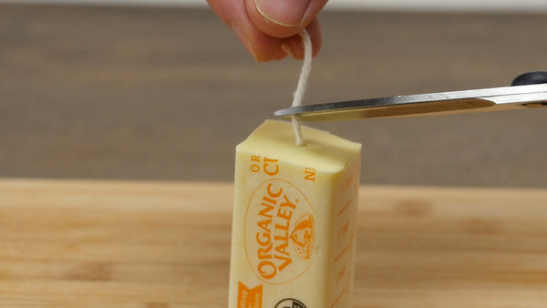 Make a Butter Candle - Emergency Candle McGyver Style! : 7 Steps