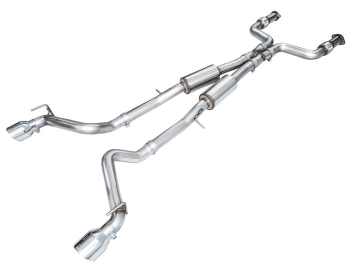 AWE 2023 Nissan Z RZ34 RWD Track Edition Catback Exhaust System w/ Chrome Silver Tips Image 1