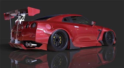 Greddy 09 Nissan Gt R R35 Full Rocket Bunny Wide Body Aero Kit W Wing