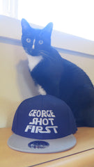 George Shot First Hat w/ 3D Pop (Navy & Silver)