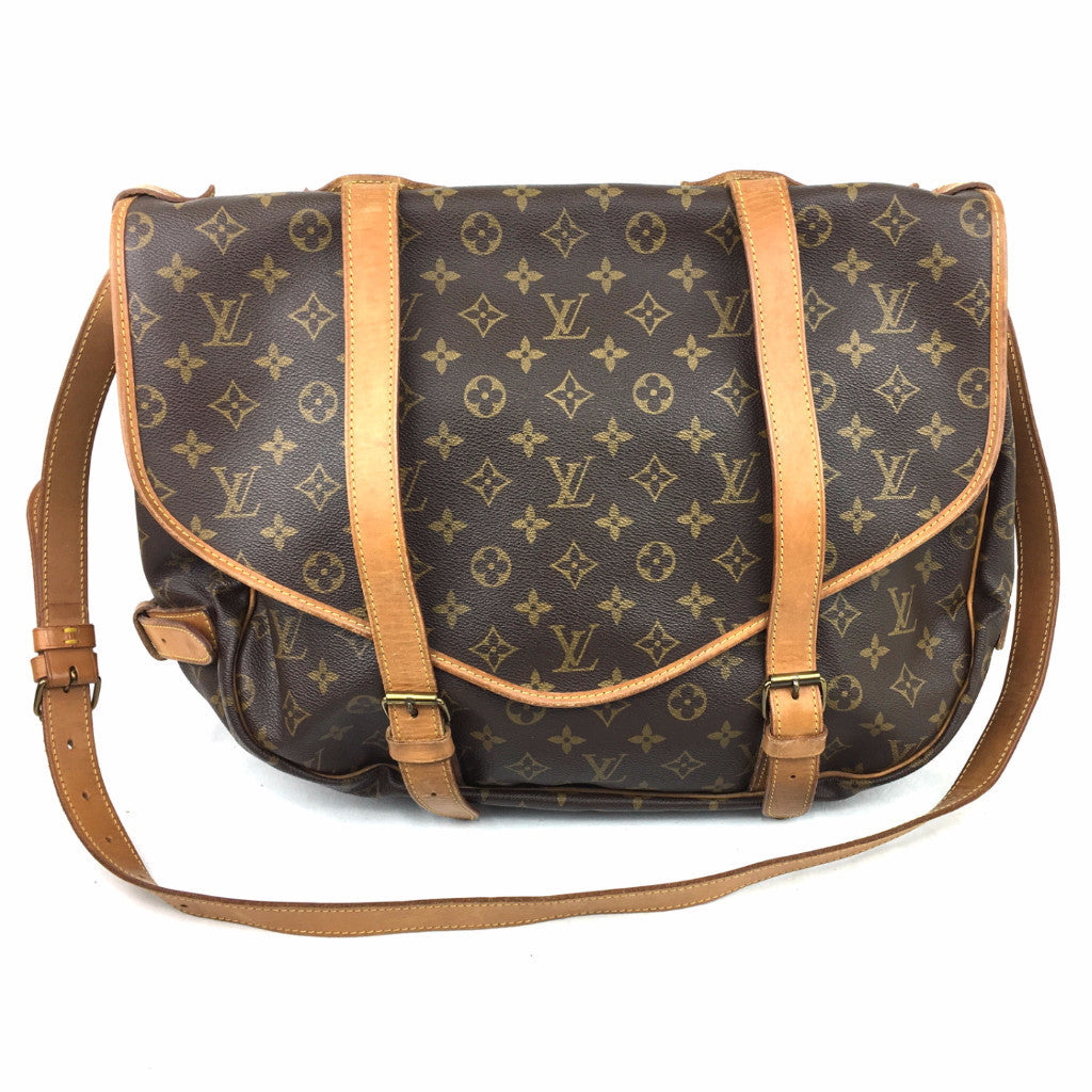 Louis Vuitton Vintage - Monogram Saumur 30 - Brown - Monogram Canvas and  Vachetta Leather Crossbody Bag - Luxury High Quality - Avvenice