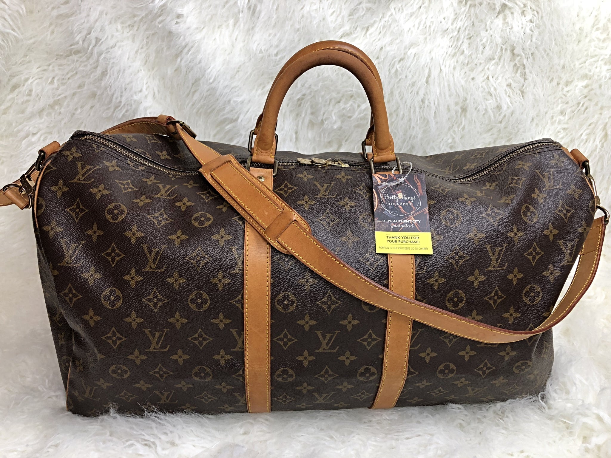 Louis vuitton keepall bag with LED lights 