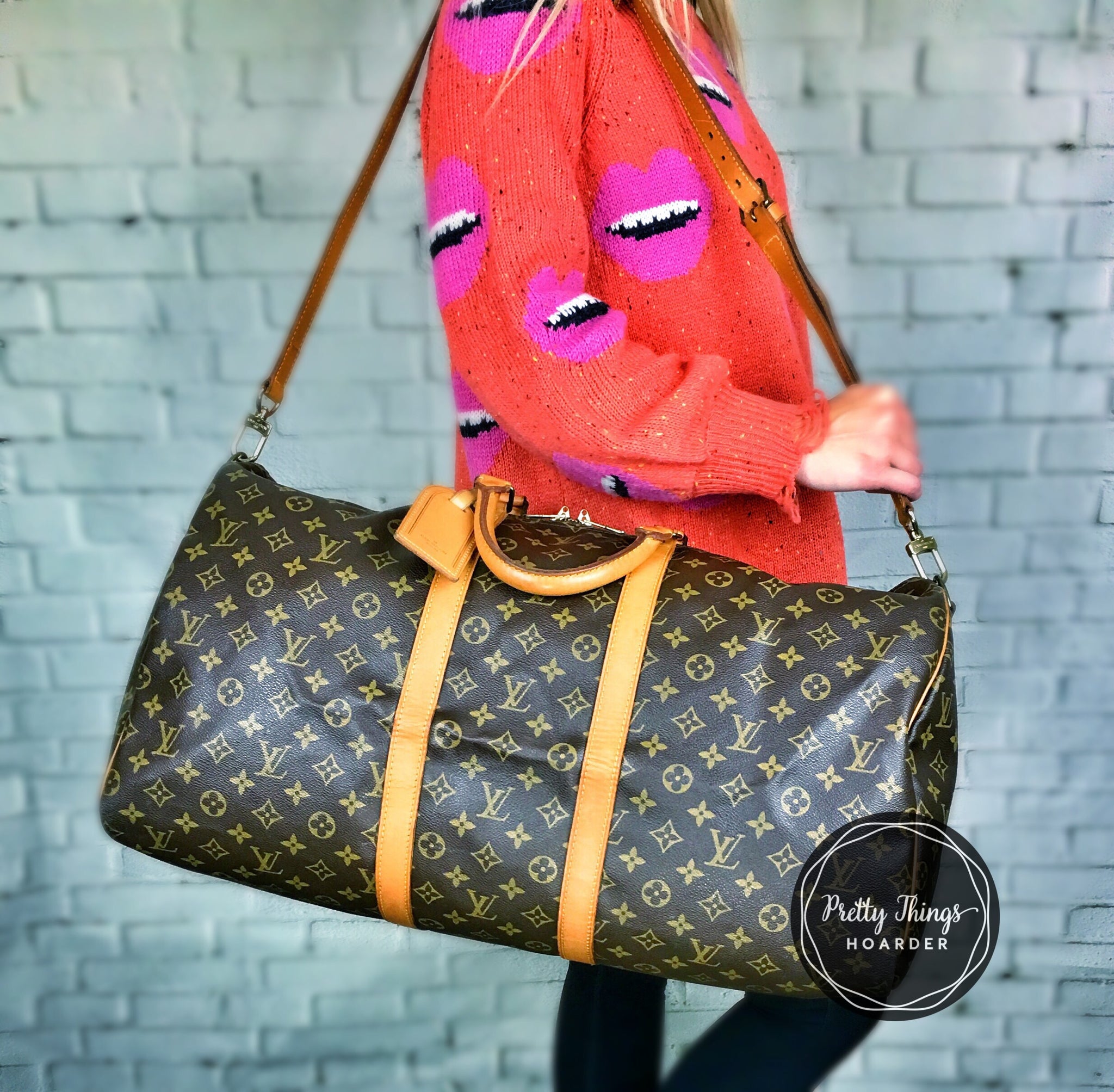diakritisk tag på sightseeing tang LOUIS VUITTON Keepall 55 Bandouliere Duffel Bag – Pretty Things Hoarder