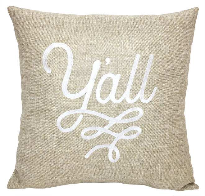 Y'all Texas Pillow Cover | Texas Wedding Gifts