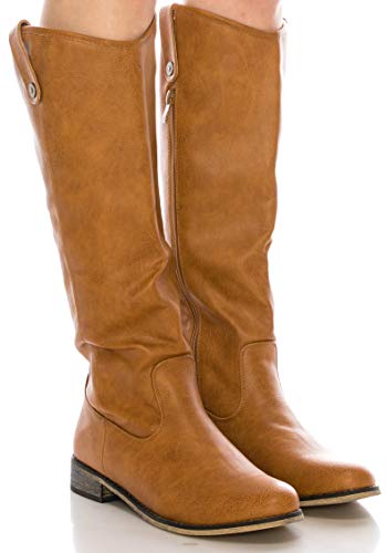 womens knee high low heel boots