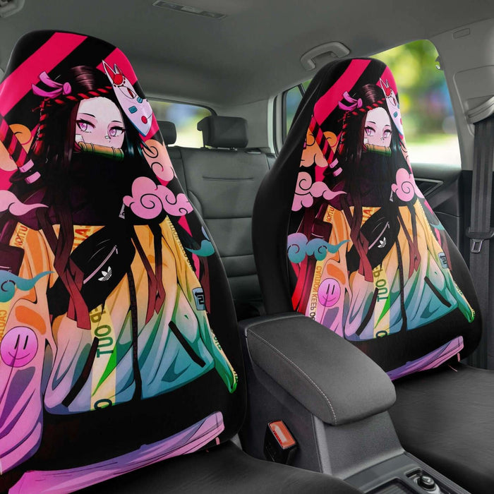Kanao Tsuyuri Car Seat Covers Demon Slayer Anime Car Accessories Manga  Style For Fans Universal Front Seat Protective Cover   AliExpress Mobile