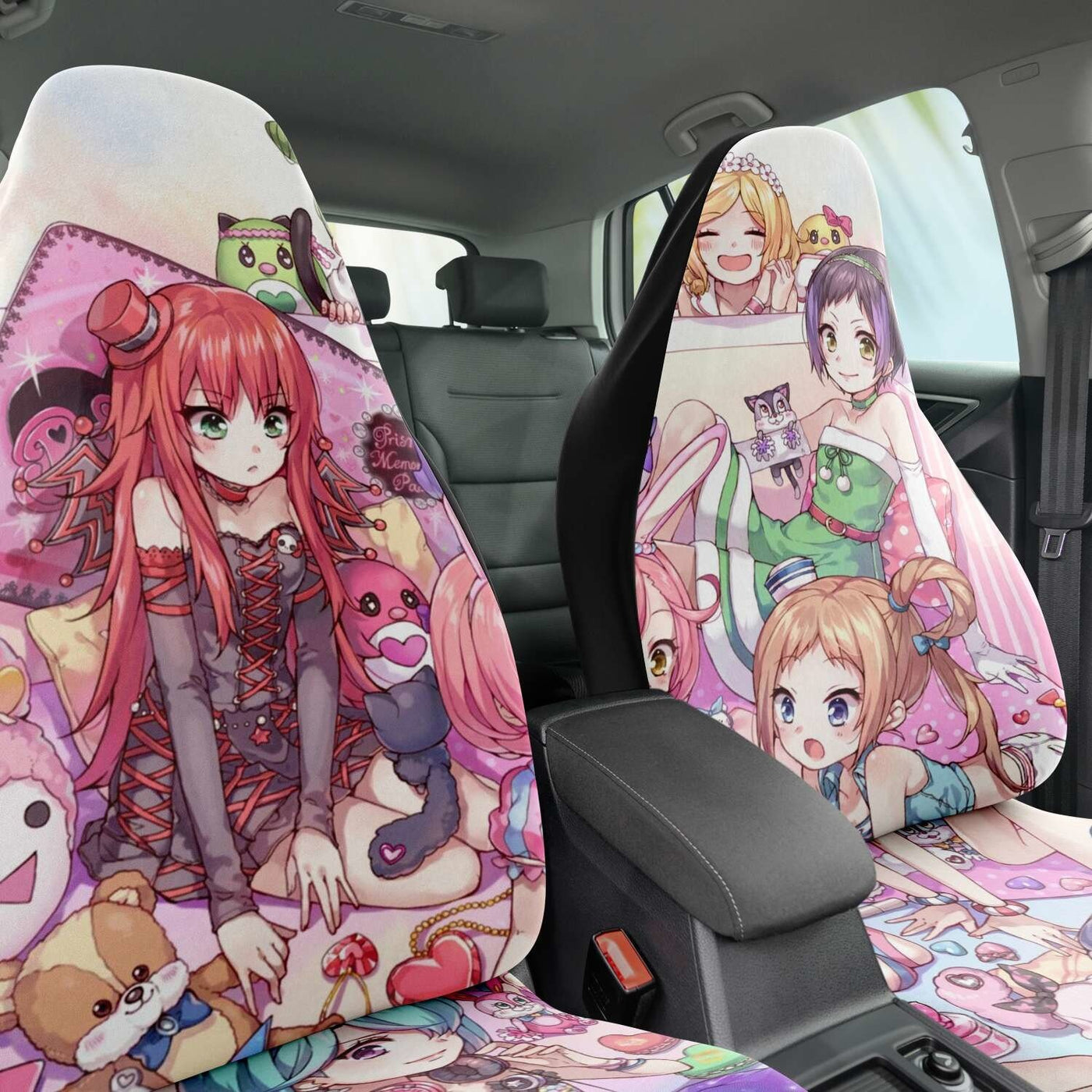 Kawaii Anime V2 Car Seat Covers - Car Seat Cover - AOP | Nurd Tyme