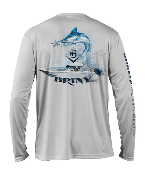 SeaGuard™ Marlin Mens Performance Fishing Shirt – BRINY