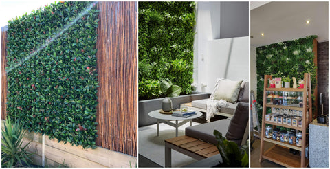 artificial hedge panels green walls and vertical gardens