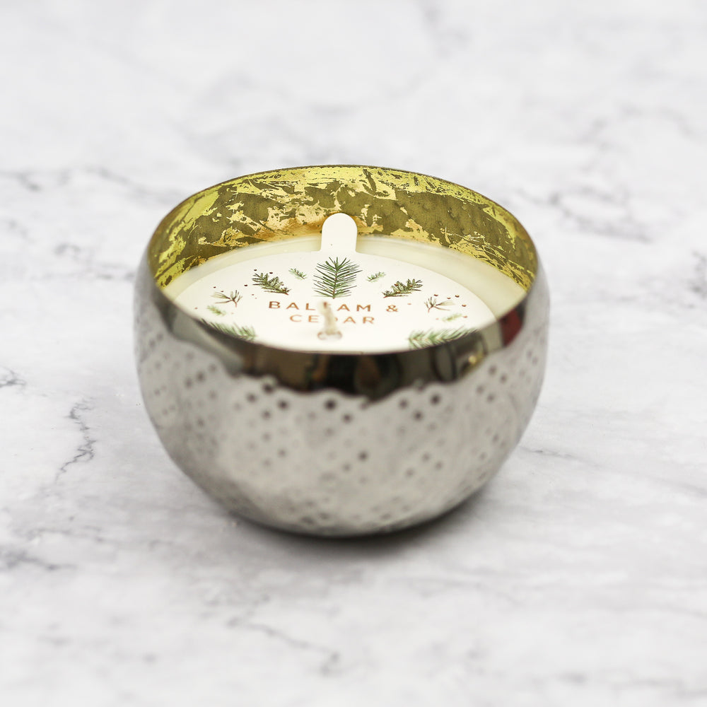 
                
                    Load image into Gallery viewer, Gold Embossed Holiday Candle
                
            