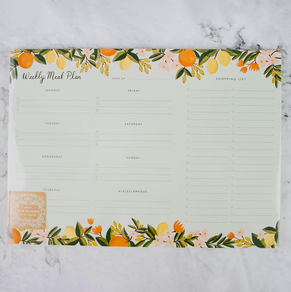 beautiful floral monthly meal planner free printable