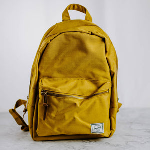 mustard yellow herschel backpack