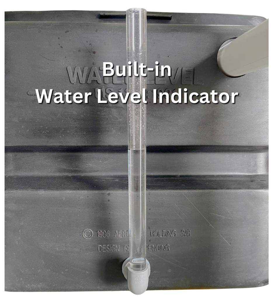 Built-in water level indicator