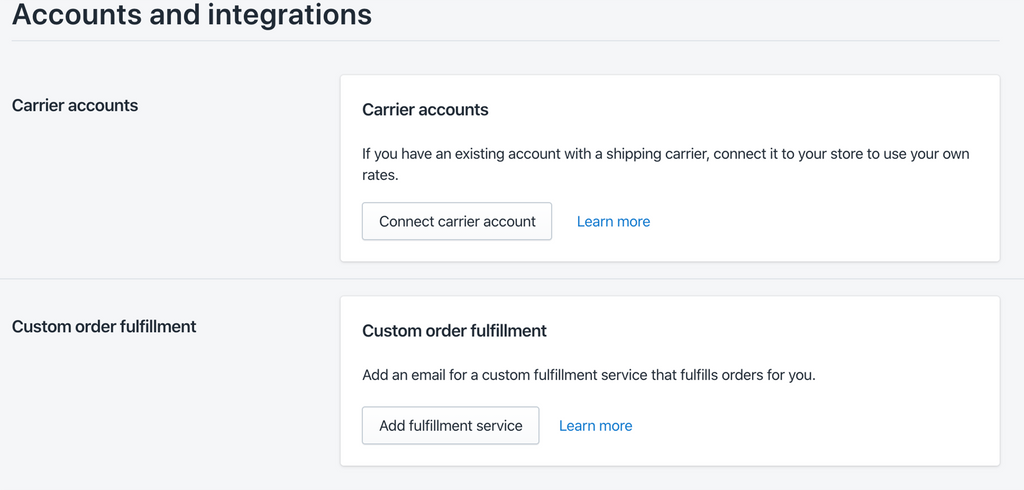accounts and integration of shipping carriers for Shopify- Veronica Jeans Shopify Queen & Bestselling Author ' Shopify Made Easy'