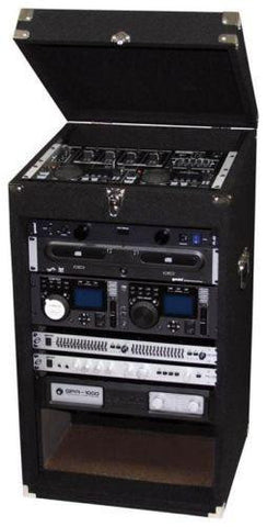 25u Rack Mount Studio Mixer Cabinet Road Case Dj Flight Stand