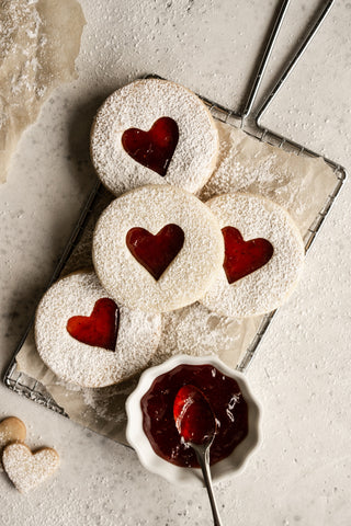 strawberry shortbread cookies