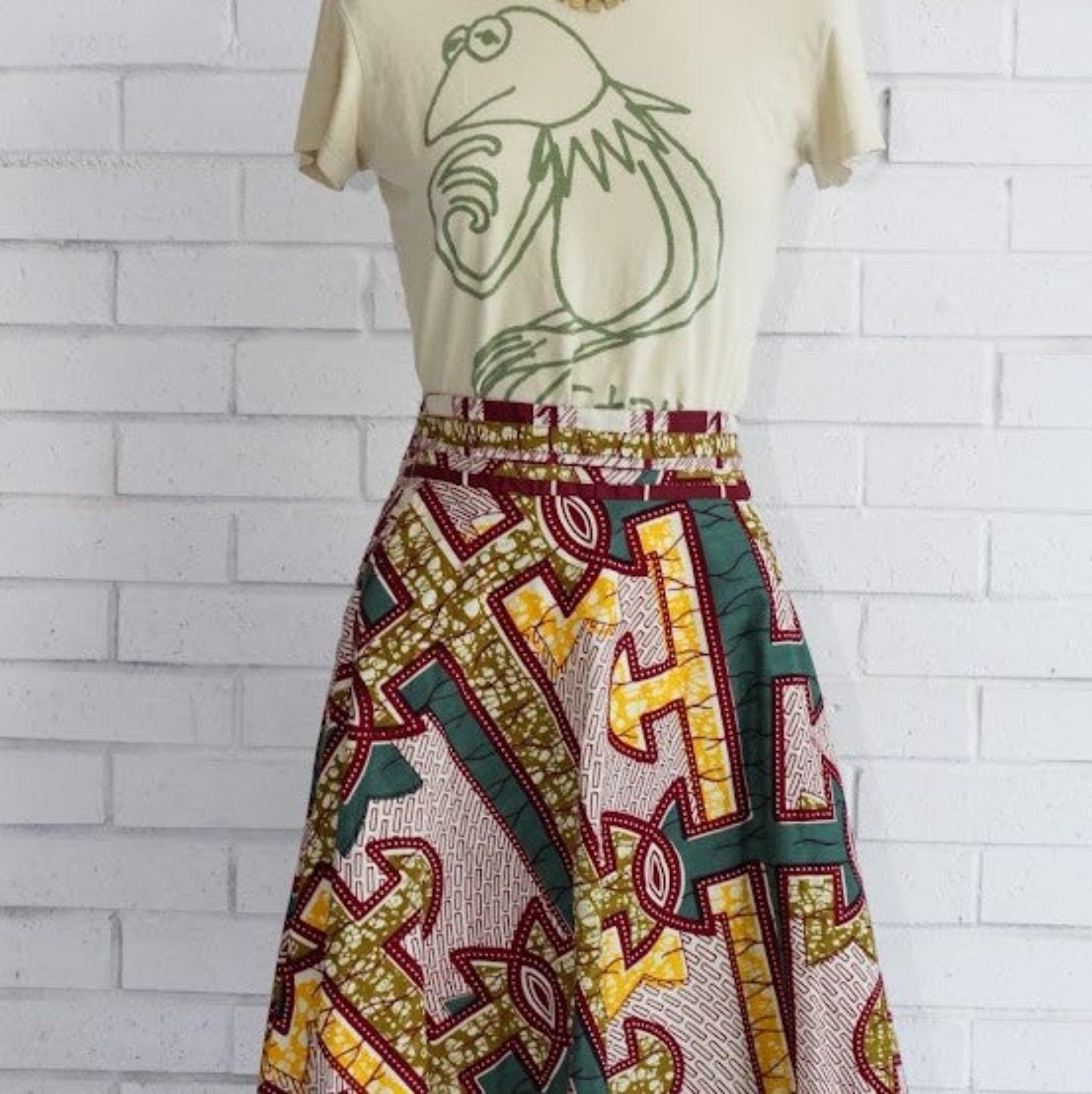 Aztec Circle Skirt | Size 6