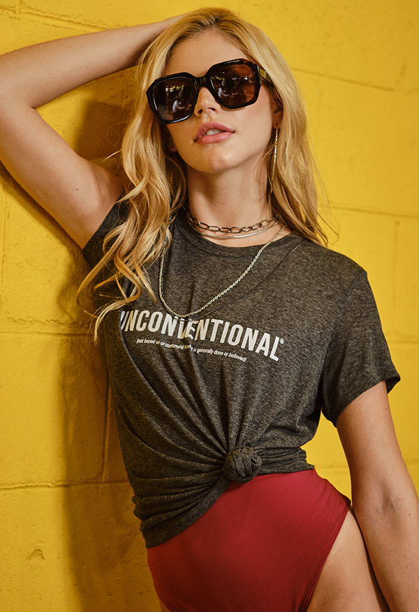 T-shirt Unconventional Logo - Graphite