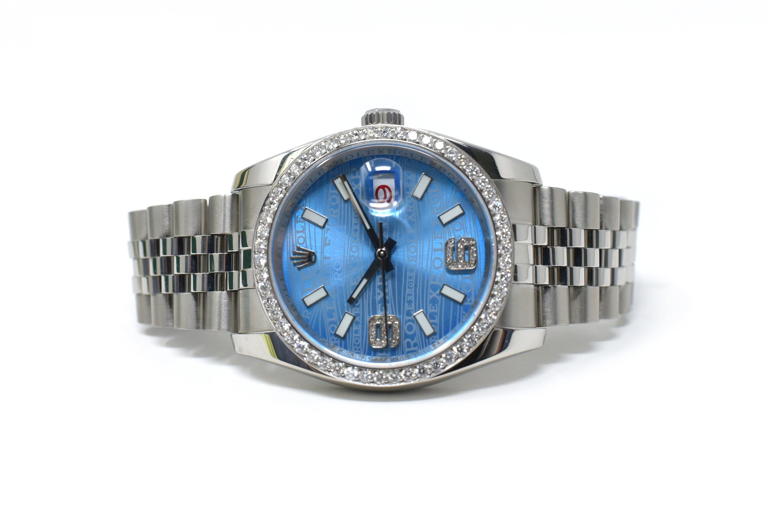 rolex blue wave dial