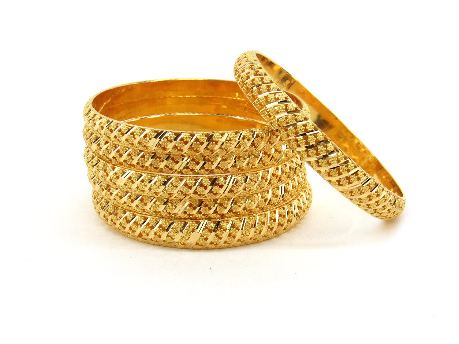 gold bangles set of 4