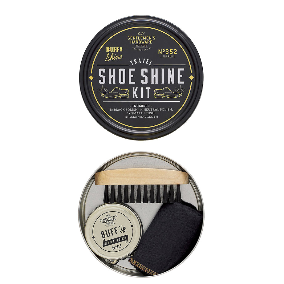 gentlemen's hardware shoe polish kit