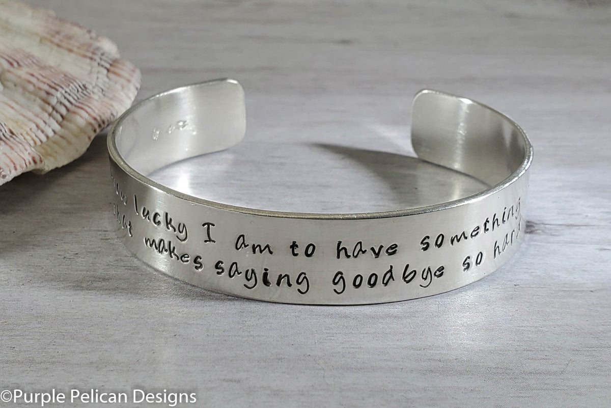 Pooh quote bracelet - How lucky I am to have something that makes sayi ...