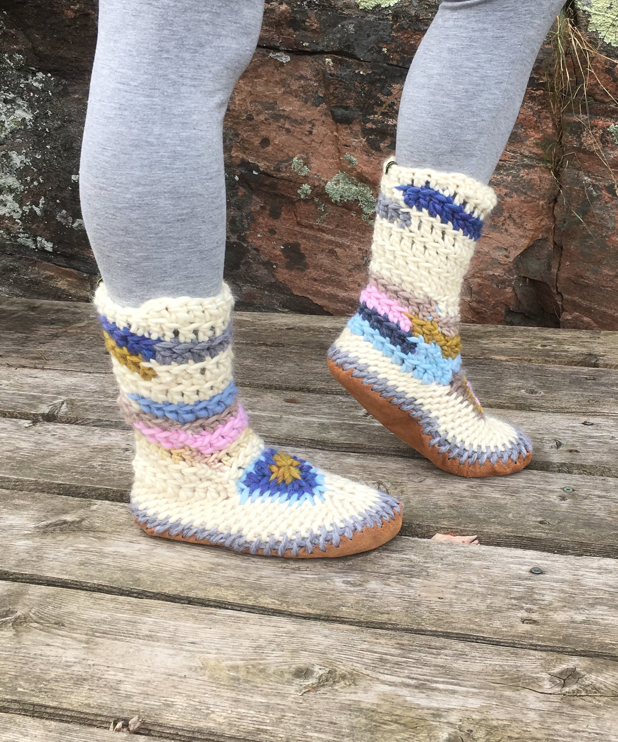 wool slipper boots