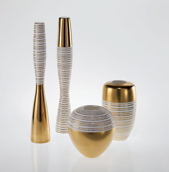Platinum or Gold Biscuit Porcelain Vase Collection 