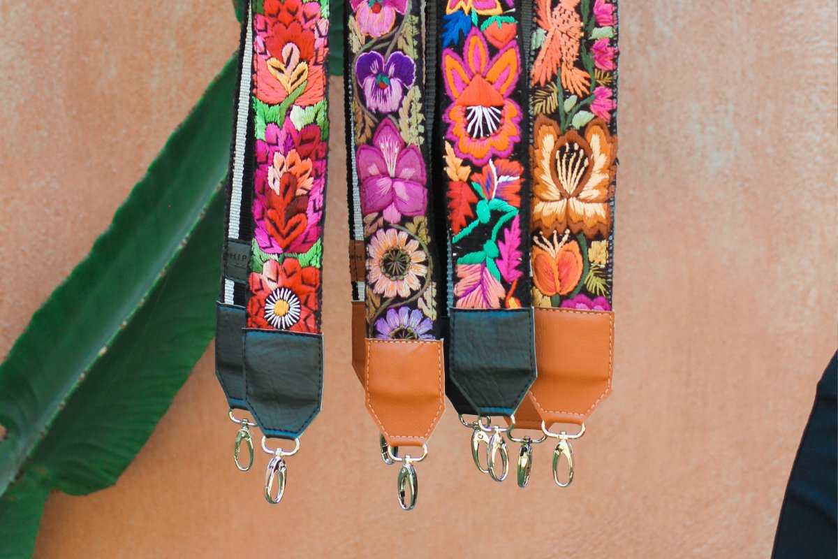 Woven Flowers Shoulder Strap Removable Replacement Straps 