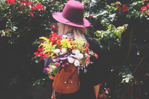 hiptipico blog, ethical fashion, photoshoot guatemala, spring florals, flowers photoshoot, floral trend, sustainable fashion, visit guatemala, guatemalan textiles, hiptipico backpack, leather backpack