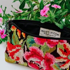 Hiptipico Multicolored Woven Pouches Handmade from Vintage Textiles