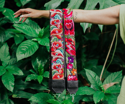 Hand Embroidered Strap, Hand Woven Strap, Colorful Camera Straps