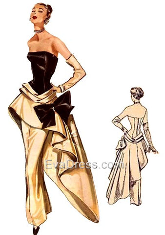 1951 Modes Royale Evening Gown