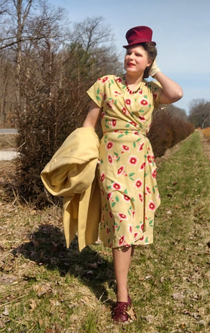 EvaDress.com 1943 Wrap Dress D40-1484