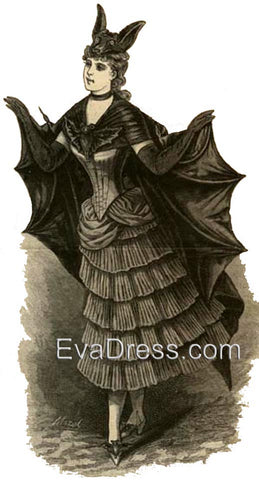 EvaDress.com 1887 Bat Crinoline Cos80-1887