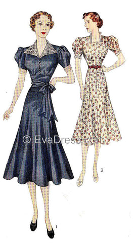 EvaDress.com 1938 Frocks D30-2636