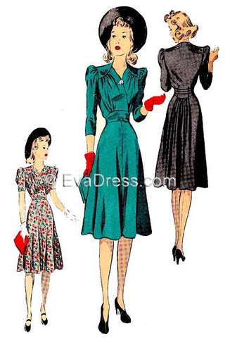 EvaDress.com 1940 Dress D40-5087