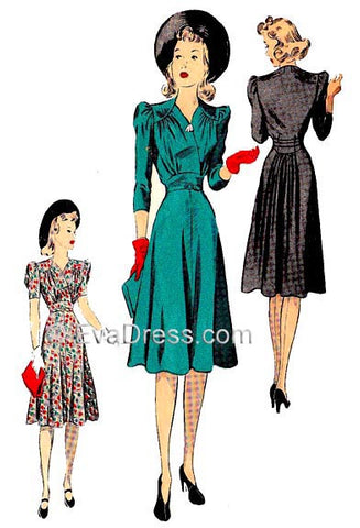 EvaDress.com 1940 Dress D40-5087