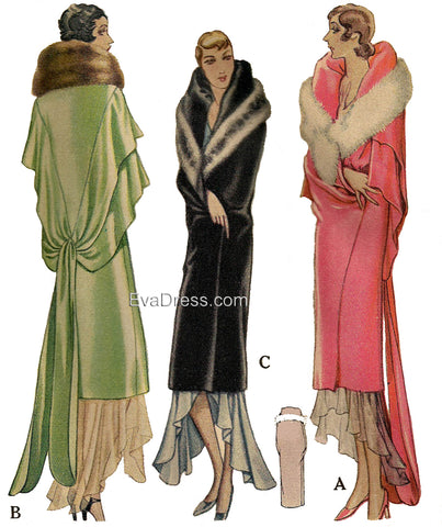 C20-5945, 1929 Evening Wrap