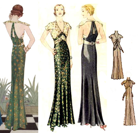 EvaDress.com 1932 Evening Gown E30-6983