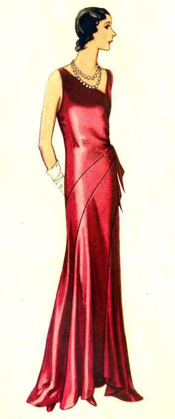 1930s evening dress