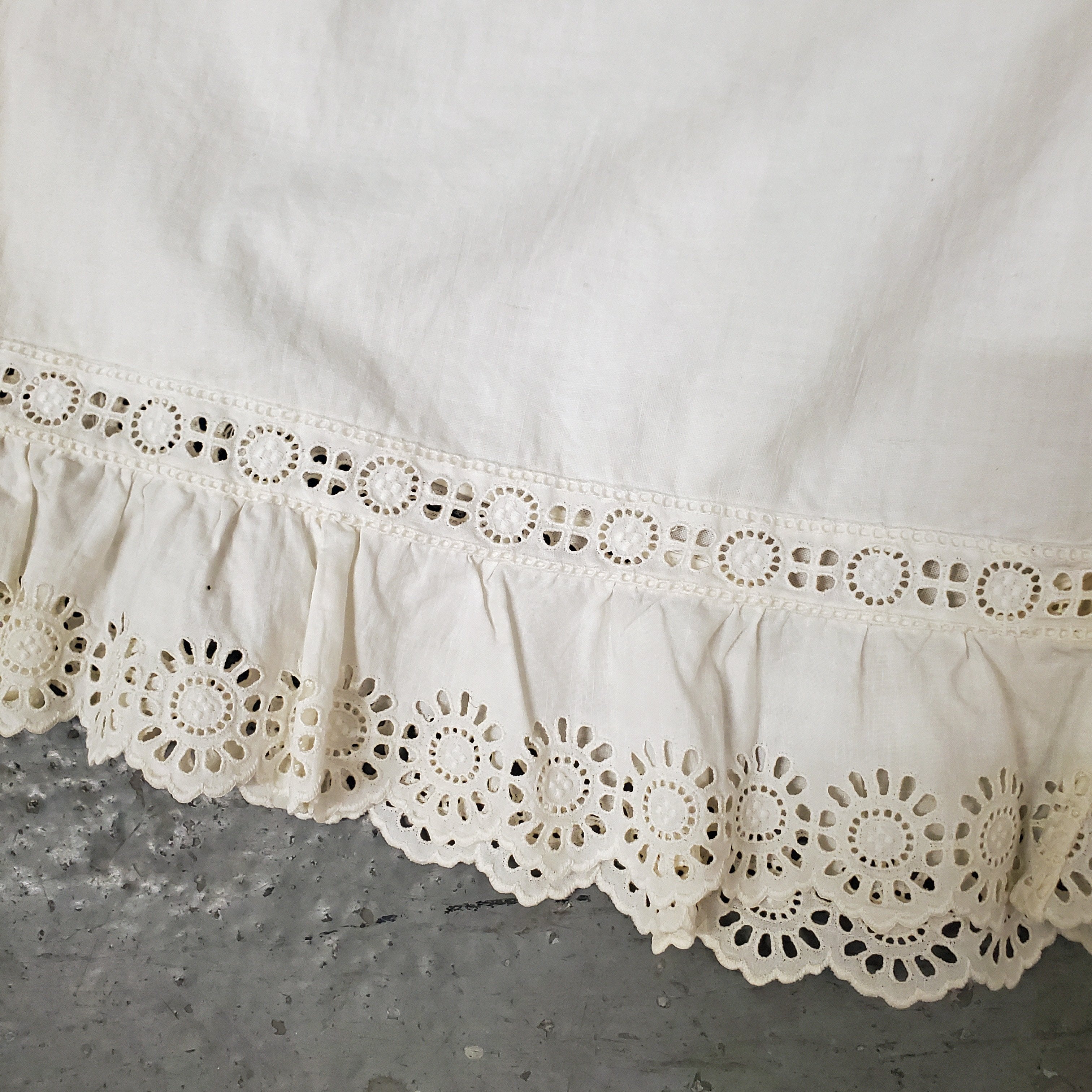 RARE Vintage 1920s 1930s Victorian Eyelet Trimmed Cotton Bloomers Shor ...