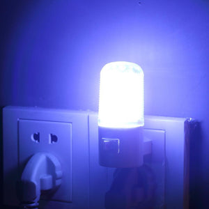 Home Garden Night Lights Led Night Light Bedside Lamp Us Plug Wall Mounted 4 Led 1w Bedroom Lighting Bulb Dailystyles De