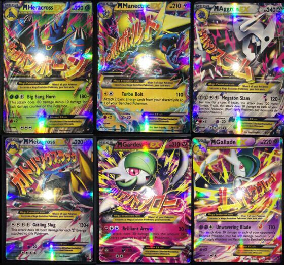 60pcs 100pcs China All Mega Shiny No Repeat Mega Ex English Pokemon Ca Etzetra