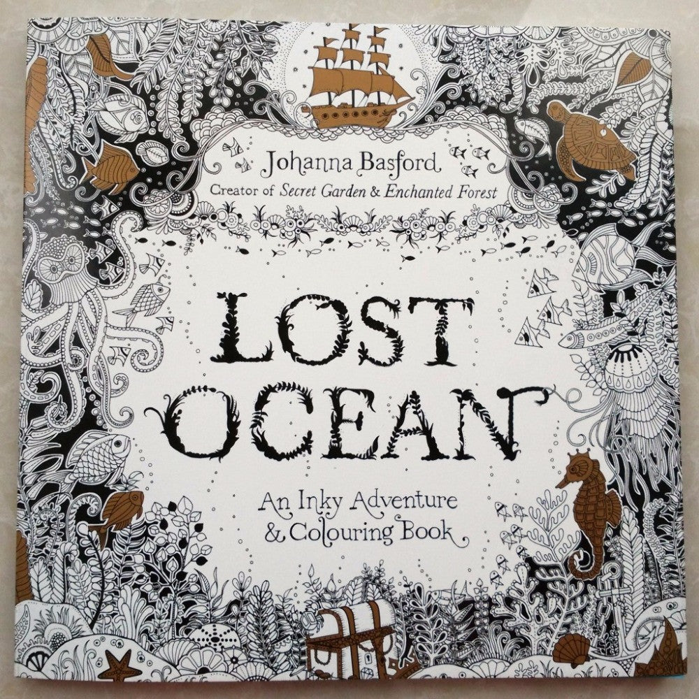 Download 88 pages Secret Garden serie LOST OCEAN adult coloring ...