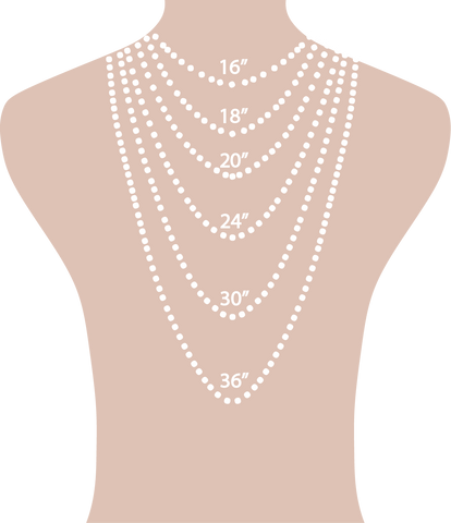 necklace length illustration