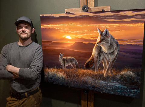 Wildlife artist Chuck Black - Explore landscape oil paintings