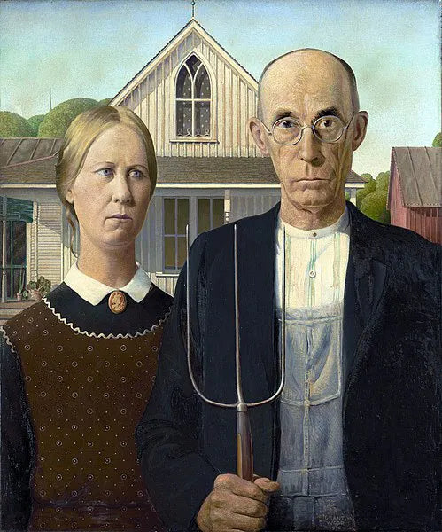 Painting by Grant Wood