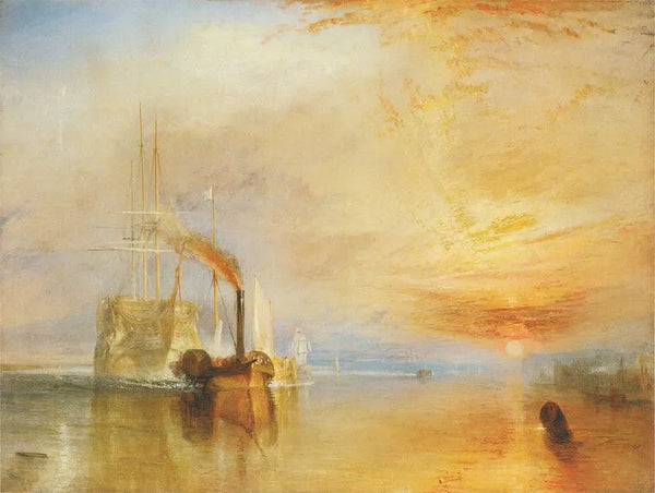 The Fighting Temeraire landscape painting by J. M. W. Turner