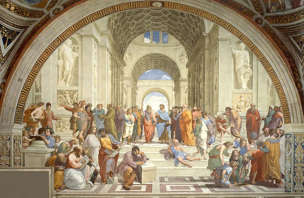 Painting by Raphael showing perspective